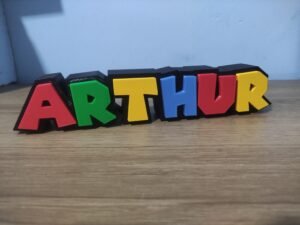 Luminária PERSONALIZADA Estilo MARIO BROS LED impressão 3D