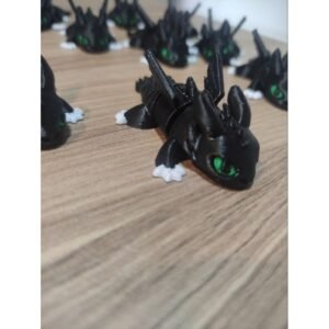 Dragão banguela articulado fúria da noite como treinar seu dragão miniatura