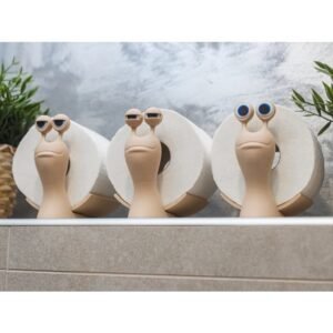 Suporte para Papel Higienico Decorativo Caracol - impressão 3D