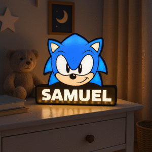 Luminária LED SONIC com Nome Personalizado