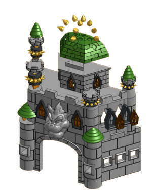 CASTELO BOWSER MARIO (ENCOMENDA)