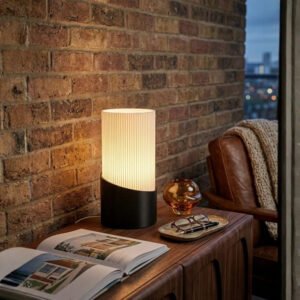 Luminaria De Mesa Abajur De Mesa Moderna Minimalista Preto Com Lampada